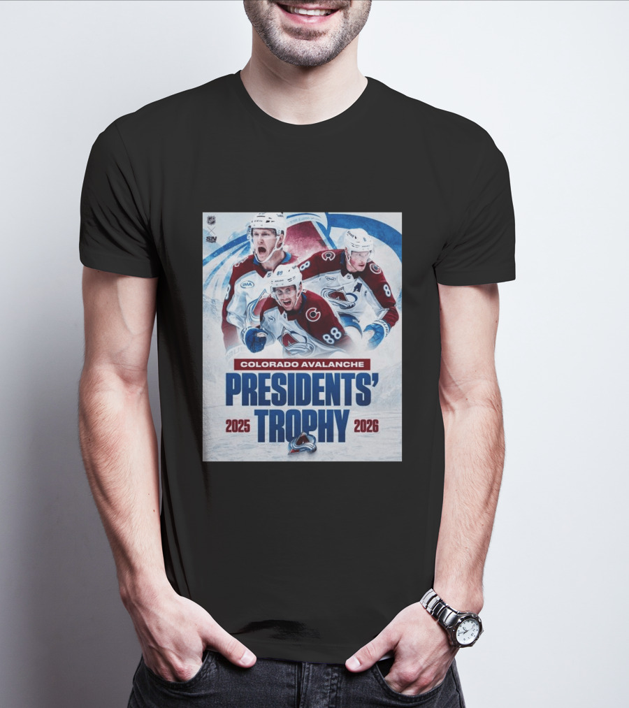 Colorado Avalanche NHL Presidents' Trophy 2025 2026 T-Shirt
