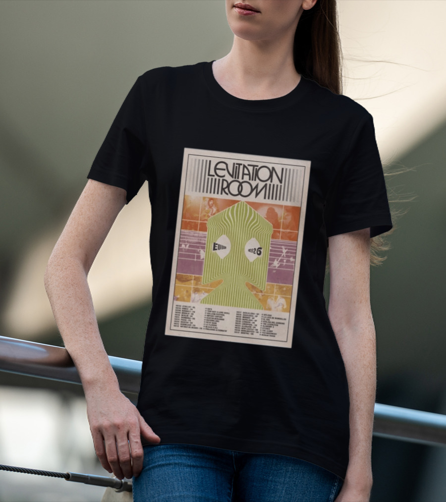 Levitation Room EUUK 2026 Tour Vintage Style Psychedelic Concert Dates T-Shirt