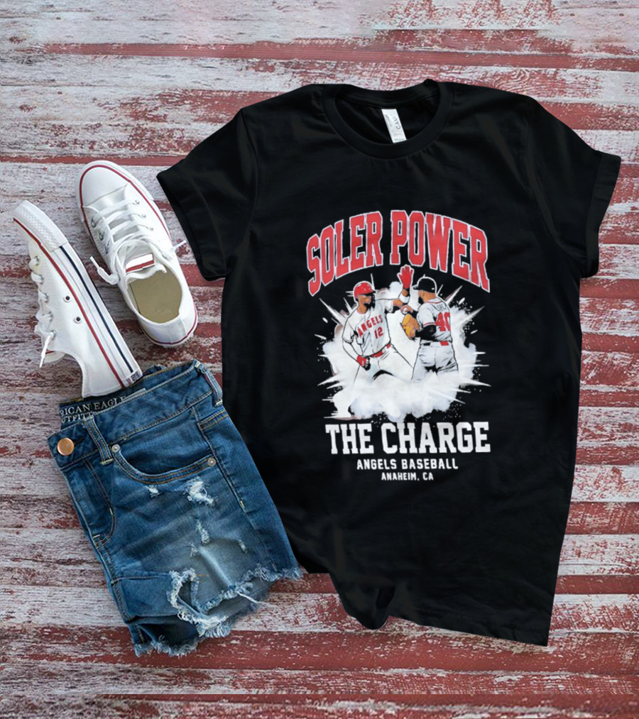 Soler Power The Charge Angels Baseball Anaheim CA T-Shirt