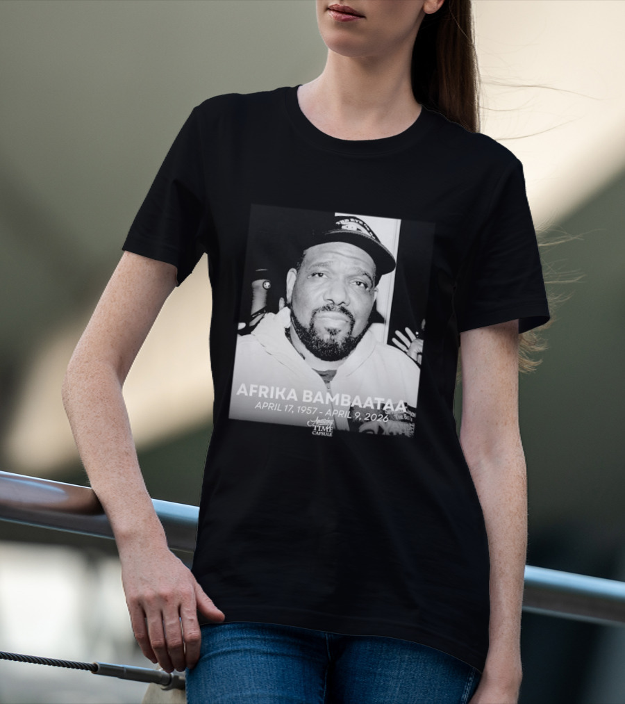 Afrika Bambaataa April 17 1957 April 9 2026 Time Capsule T-Shirt