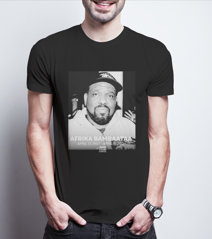 Afrika Bambaataa April 17 1957 April 9 2026 Time Capsule T-Shirt