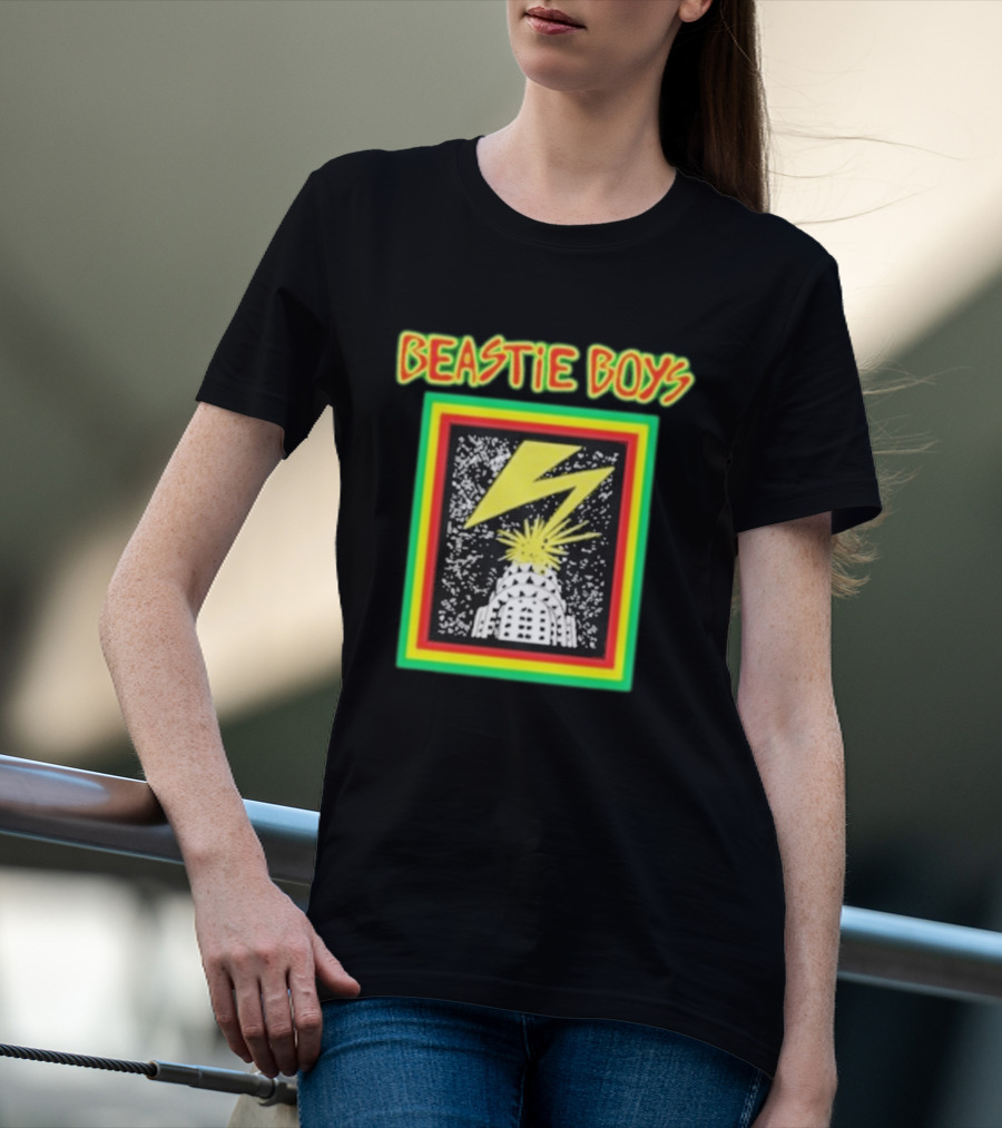 Beastie Boys Lightning Bolt Burst Skyline T-Shirt