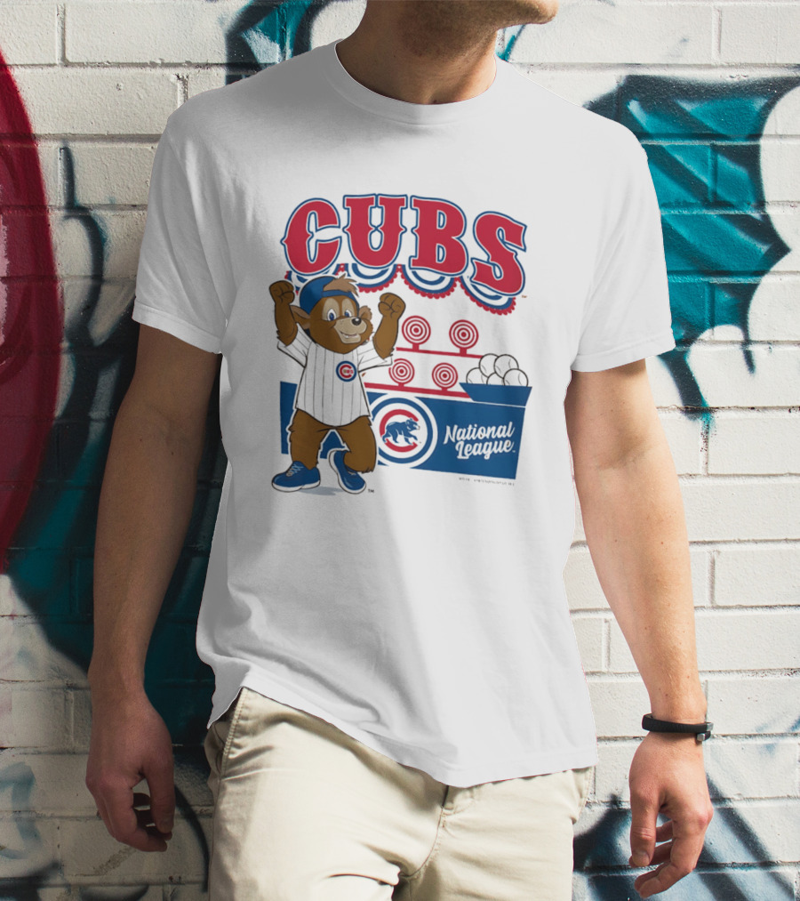 Chicago Cubs 2026 National League Mascot Step Back Up T-Shirt