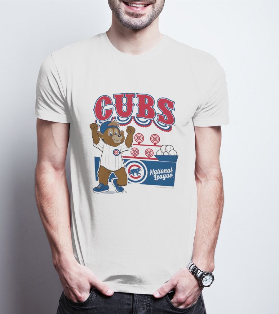 Chicago Cubs 2026 National League Mascot Step Back Up T-Shirt