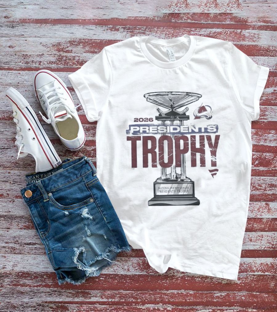 Colorado Avalanche 2026 NHL Presidents' Trophy Winner T-Shirt