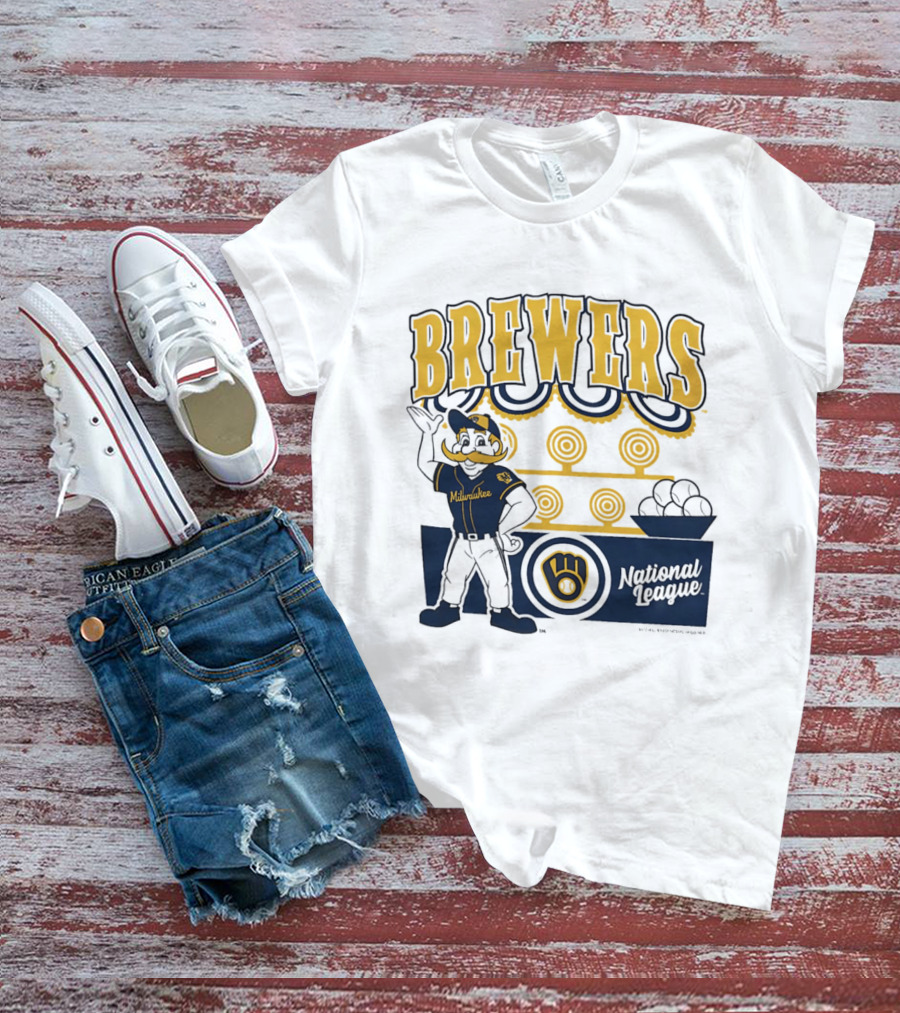 Milwaukee Brewers National League 2026 Step Back Up T-Shirt