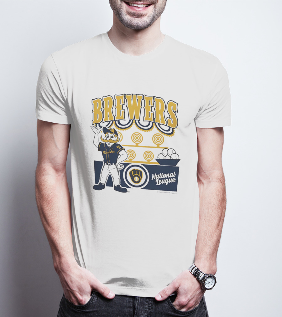 Milwaukee Brewers National League 2026 Step Back Up T-Shirt