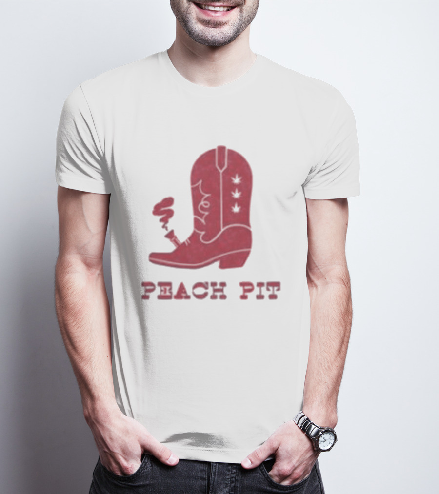 Peach Pit Boot Bong Iconic Music T-Shirt