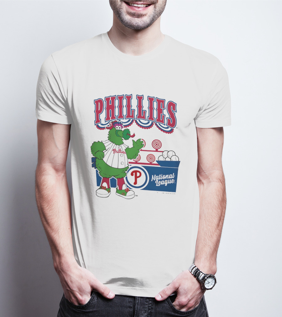 Philadelphia Phillies 2026 Step Back Up Phillies Phanatic National League T-Shirt