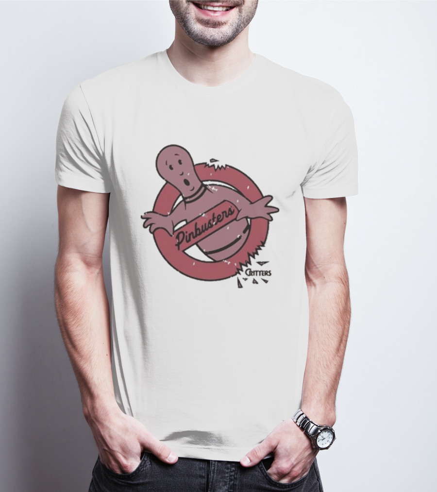 Pinbusters Parody Bowling Ghost T-Shirt
