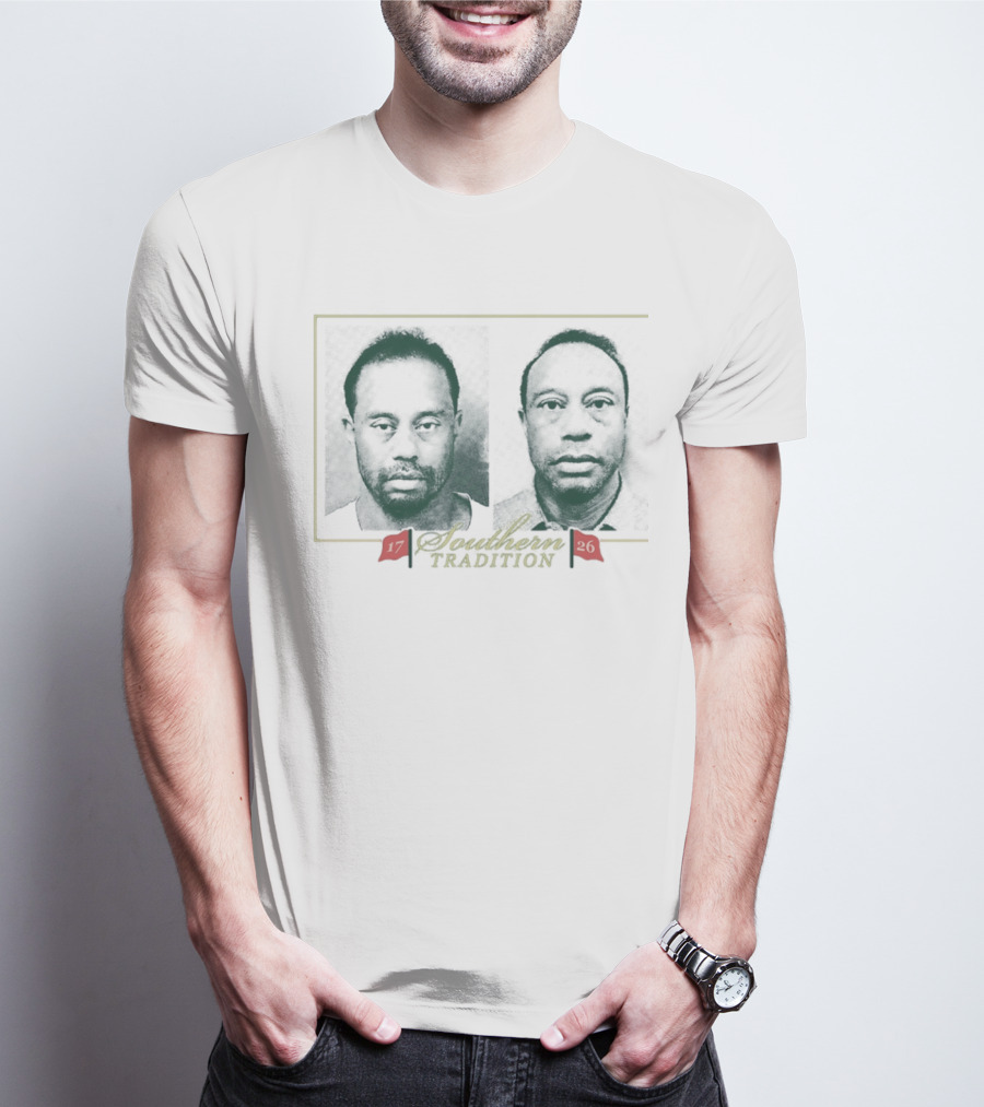 Tiger Woods Southern Tradition Shot 17 26 Image T-Shirt