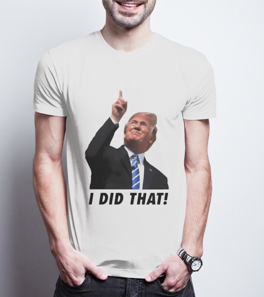 Trump I Did That Pointing Gesture Price Commentary T-Shirt