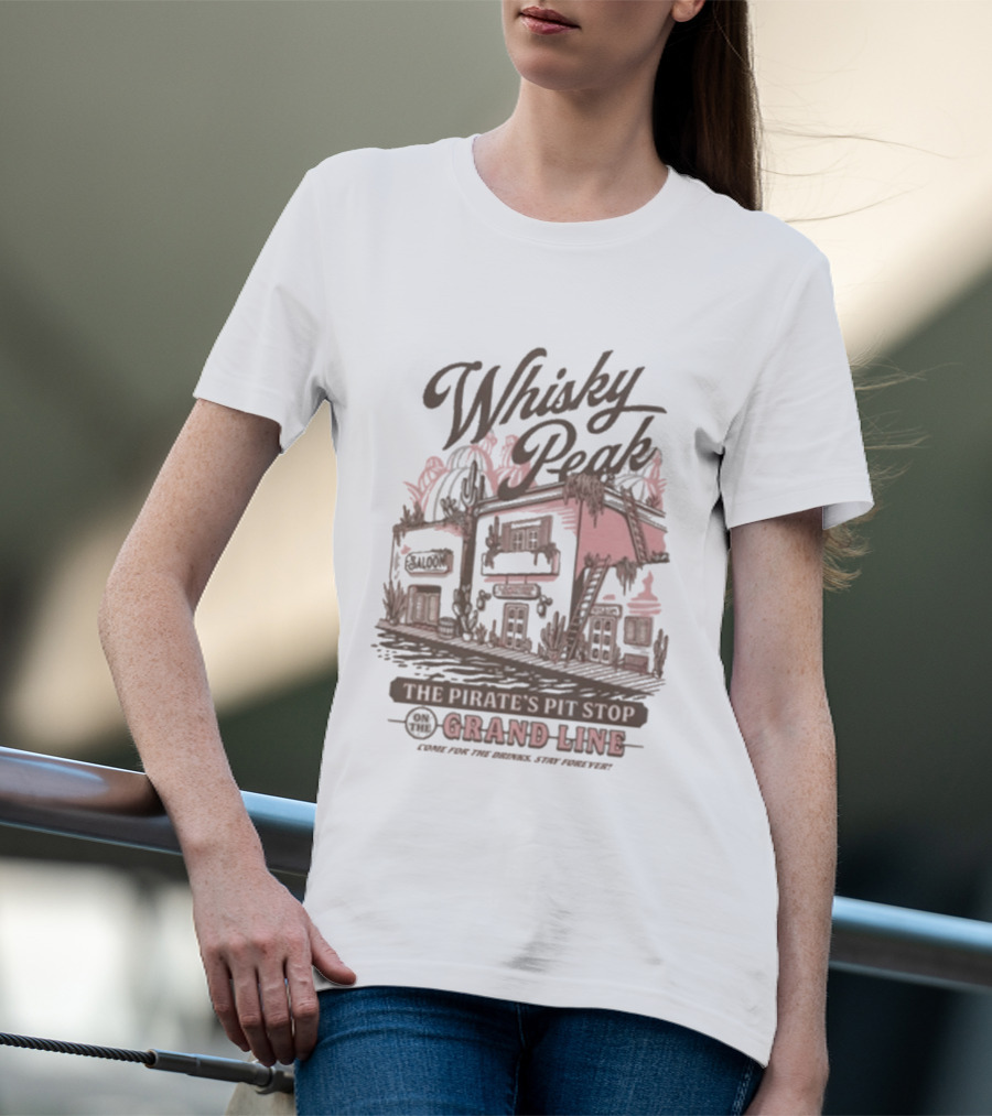 Whisky Peak The Pirate's Pit Stop Grand Line One Piece Season 2 T-Shirt
