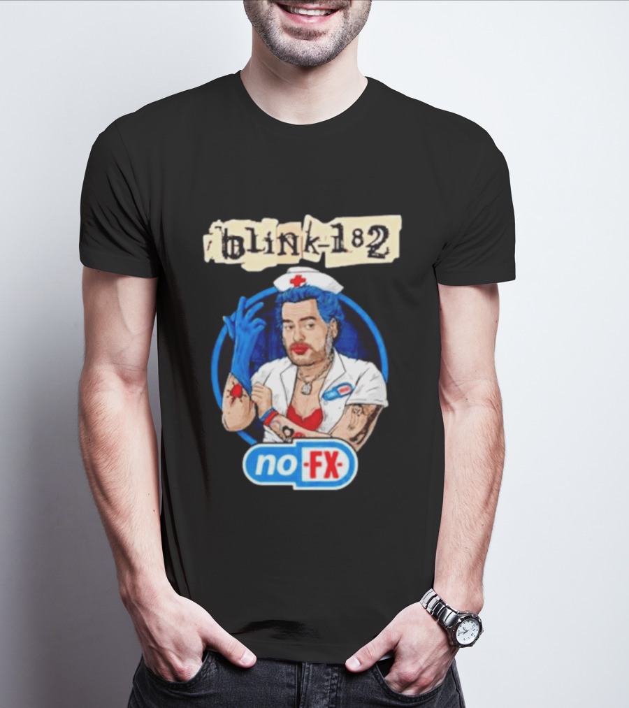 Blink 182 NoFX Collaboration San Diego Nurse T-Shirt