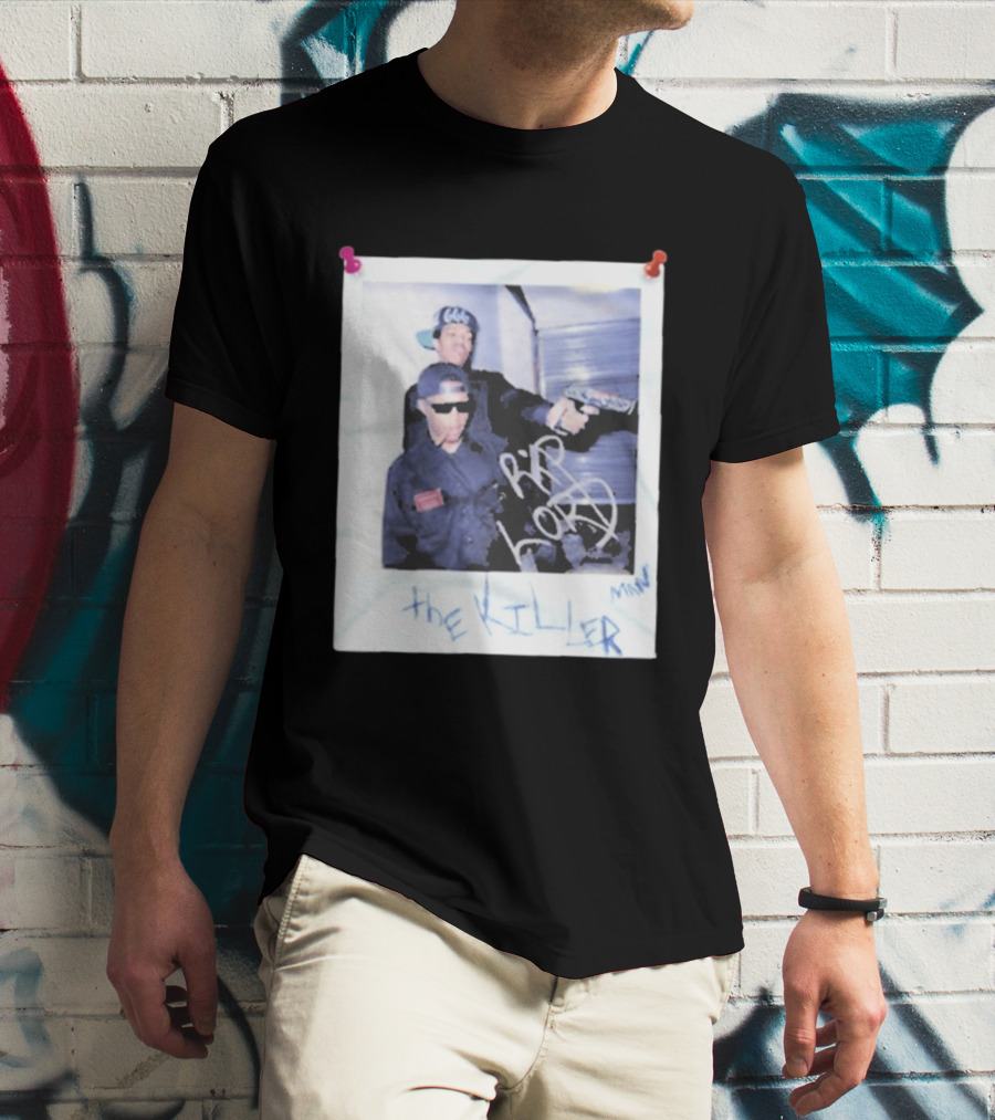 Three 6 Mafia RIP Lord The Killer MIN With Graffiti Style Polaroid T-Shirt