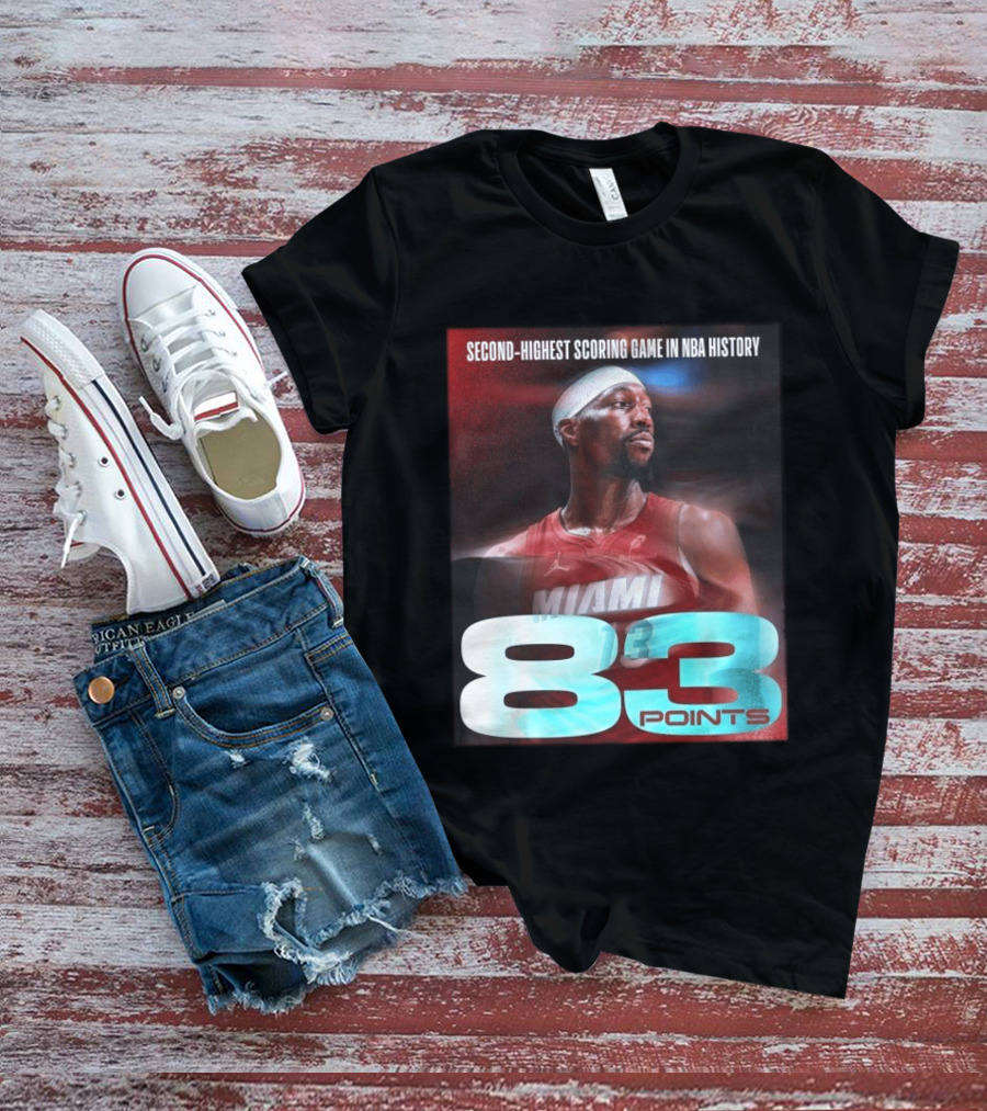 Miami 83 Points Bam Adebayo Second Highest Scoring Game In NBA History T-Shirt