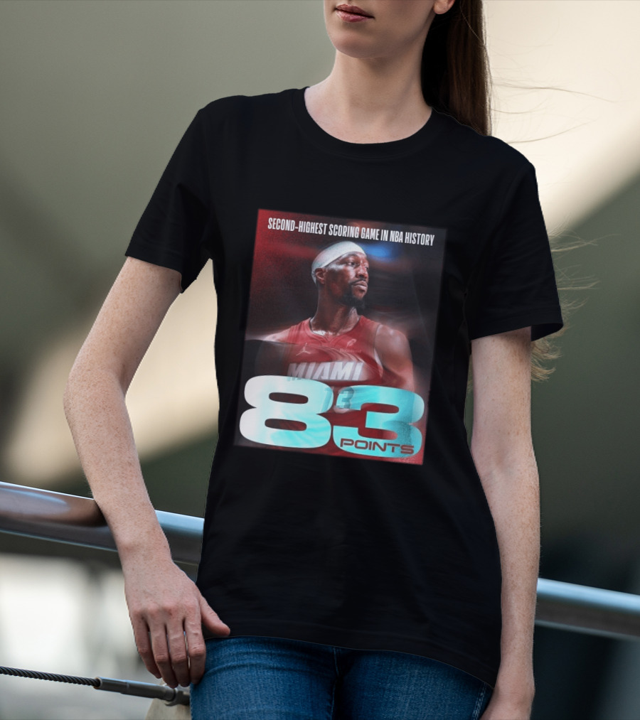 Miami 83 Points Bam Adebayo Second Highest Scoring Game In NBA History T-Shirt
