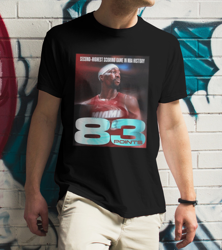 Miami 83 Points Bam Adebayo Second Highest Scoring Game In NBA History T-Shirt