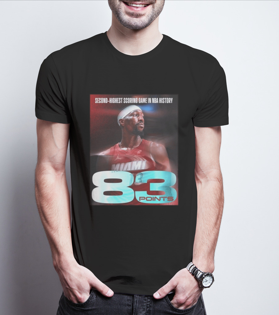 Miami 83 Points Bam Adebayo Second Highest Scoring Game In NBA History T-Shirt