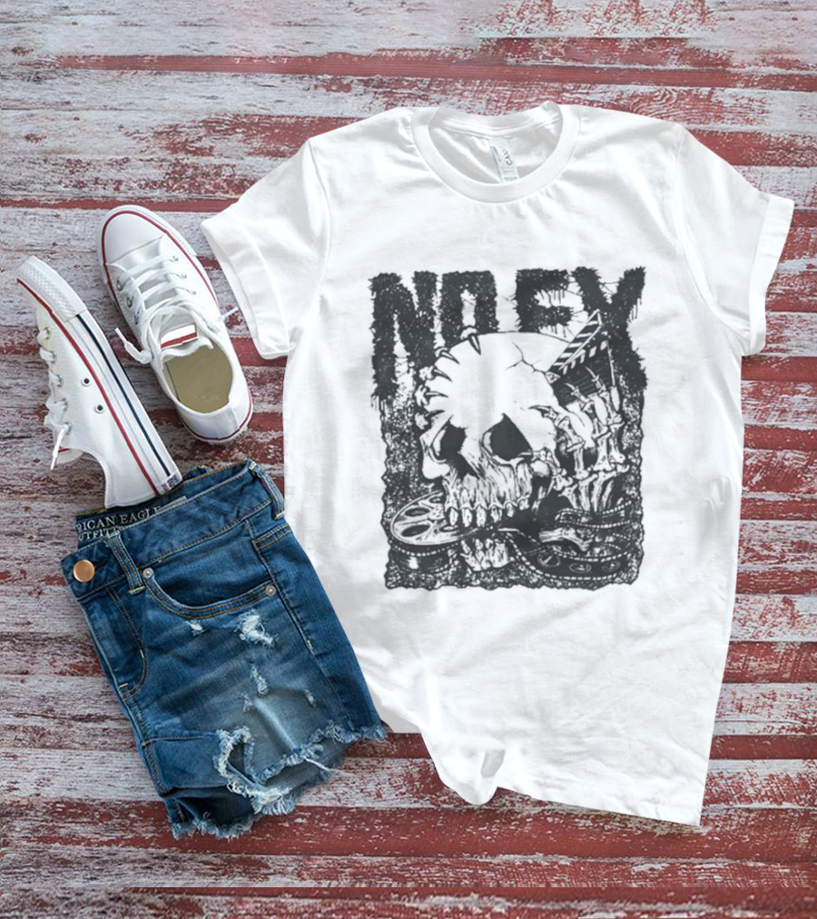 40 Years NoFX Film Skull Anniversary T-Shirt