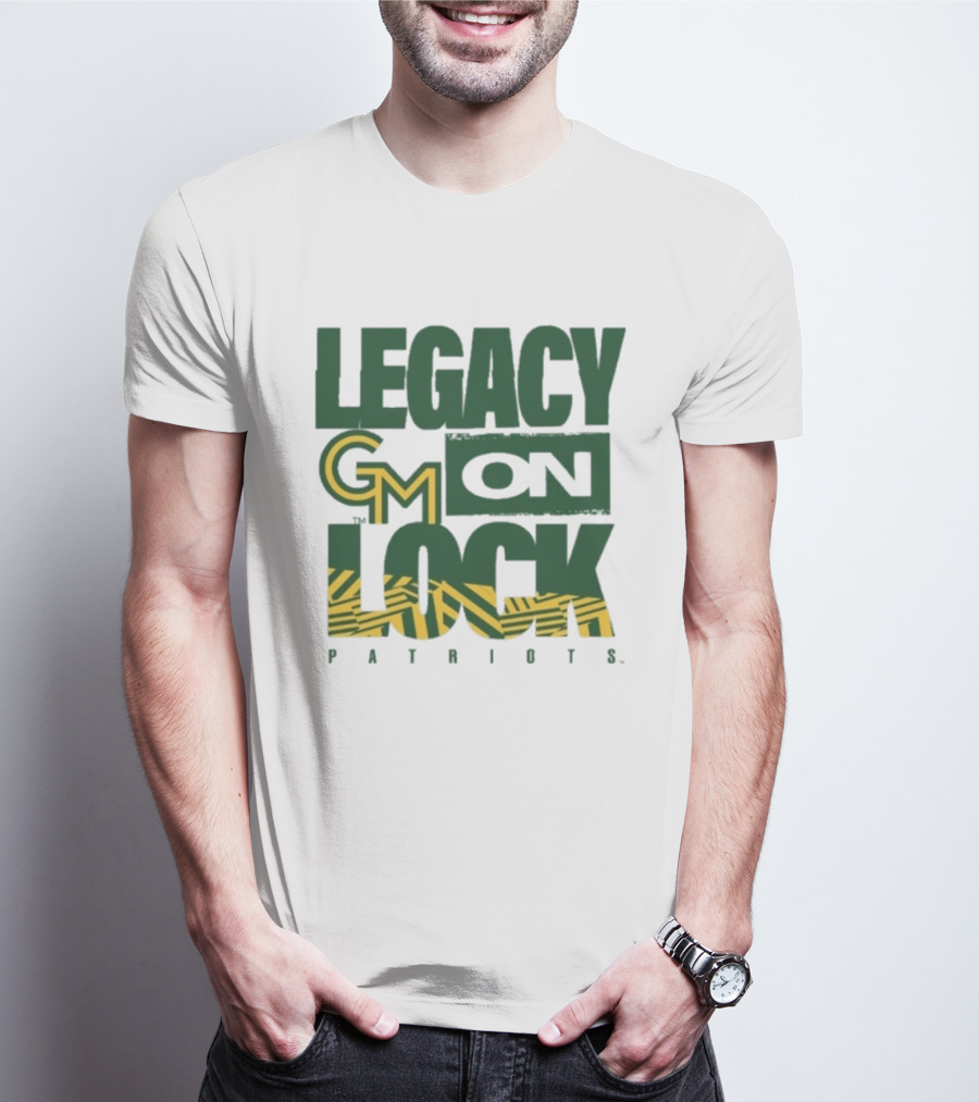 George Mason Patriots Legacy On Lock Basketball GM T-Shirt