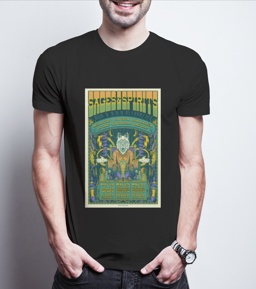 Sages And Spirits In Boulder Cl May 28 2026 T-Shirt