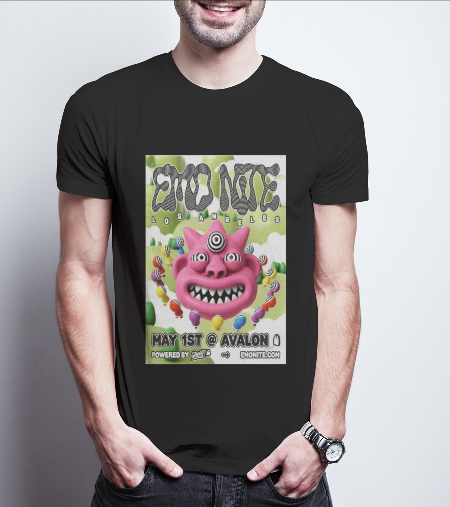Emo Nite Los Angeles May 1st Avalon Powered By Ghost EmoNite Dot Com T-Shirt