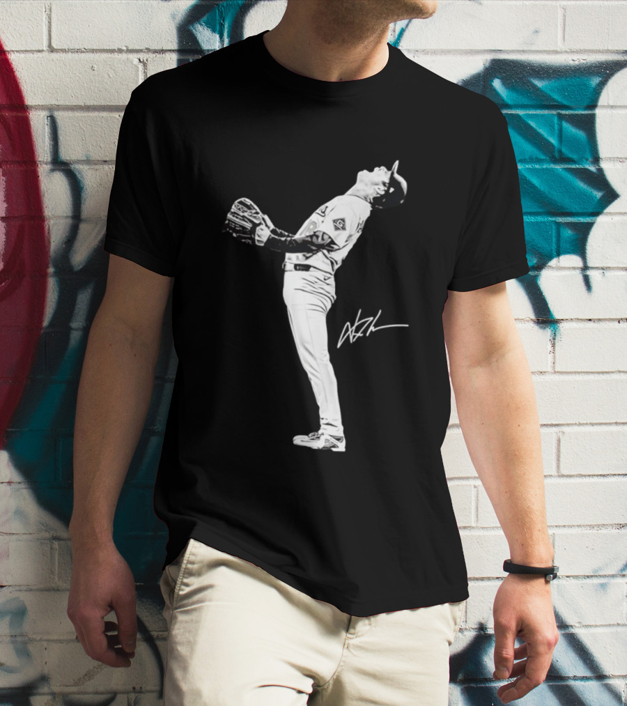 Yoshinobu Yamamoto Los Angeles Dodgers 2026 Player Action Pose T-Shirt