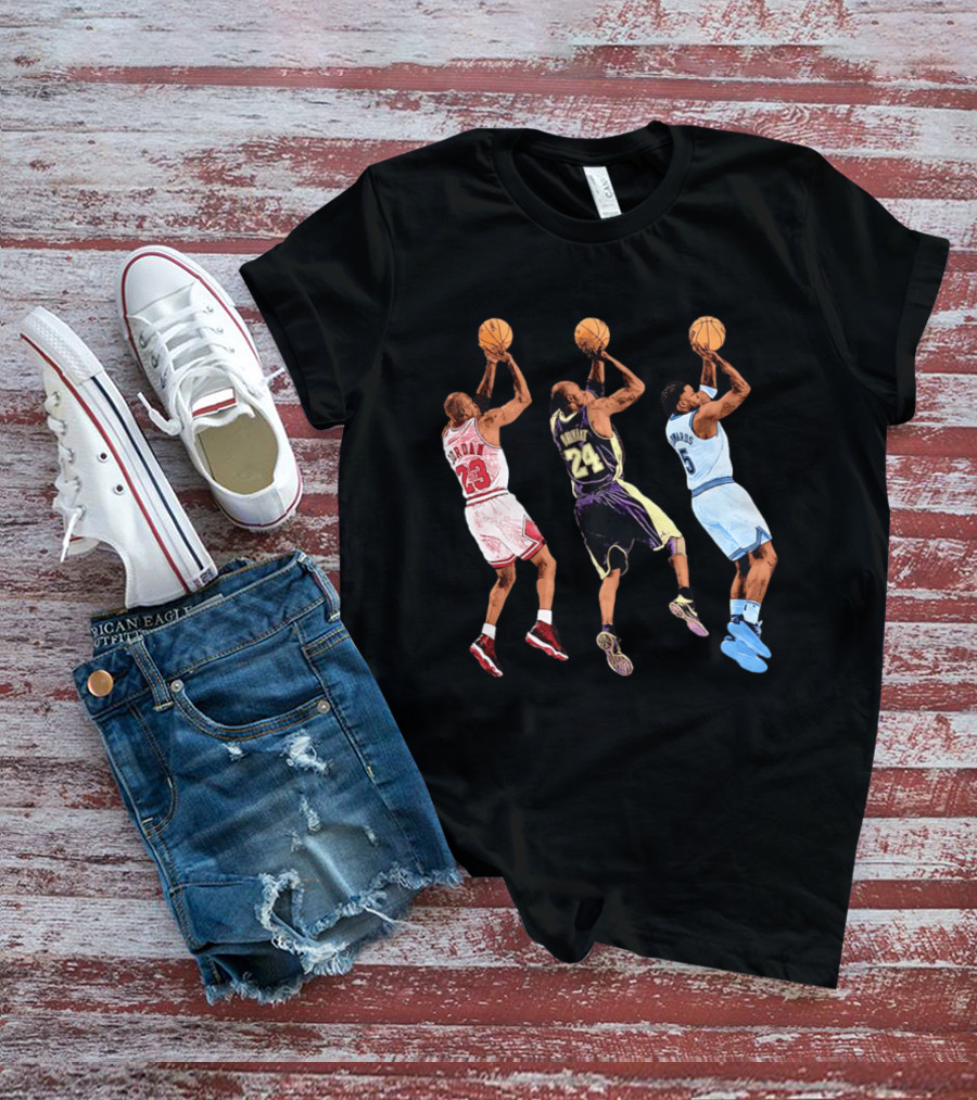 Fadeaway Jordan 23 Bryant 24 Edwards 5 Jump T-Shirt