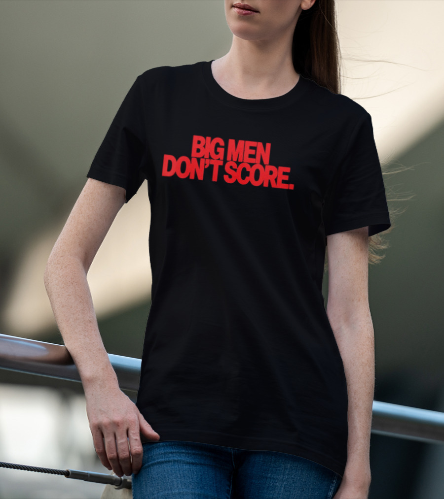 Bam Adebayo Big Men Don't Score Bold Red T-Shirt
