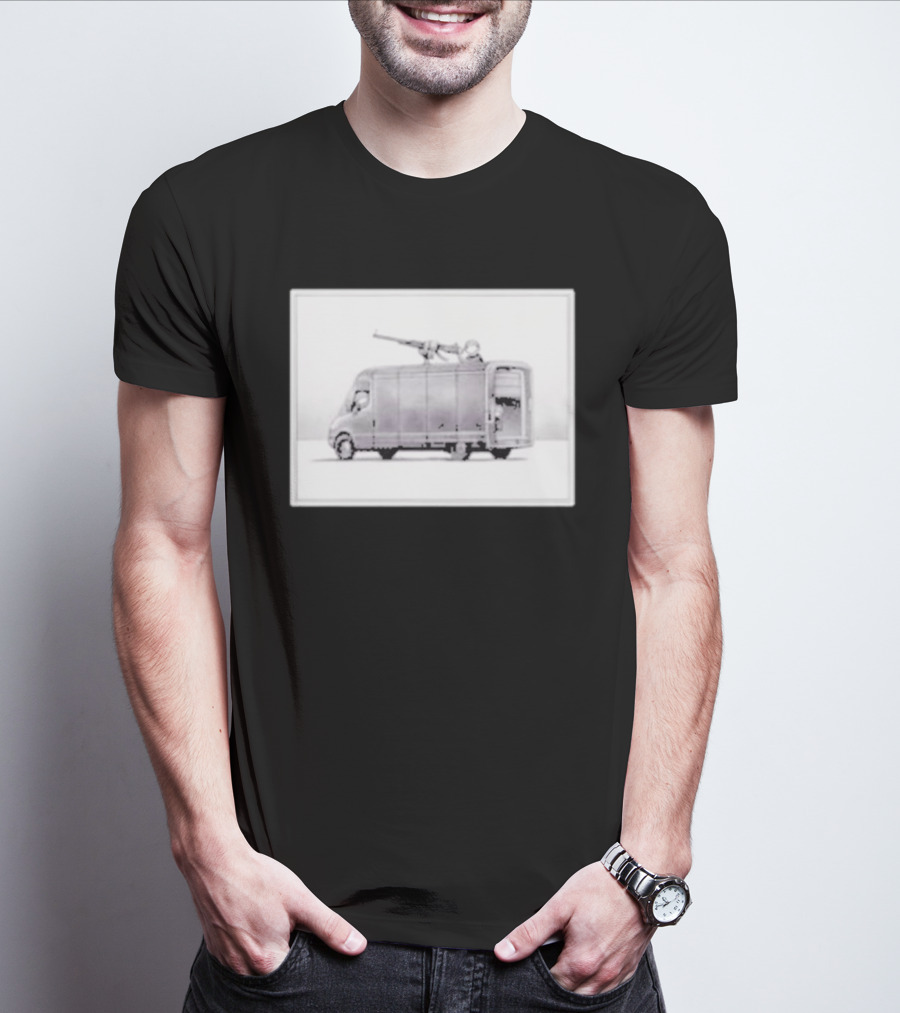 Boldy James Manhunt Banksy Inspired Armored Truck Scene T-Shirt