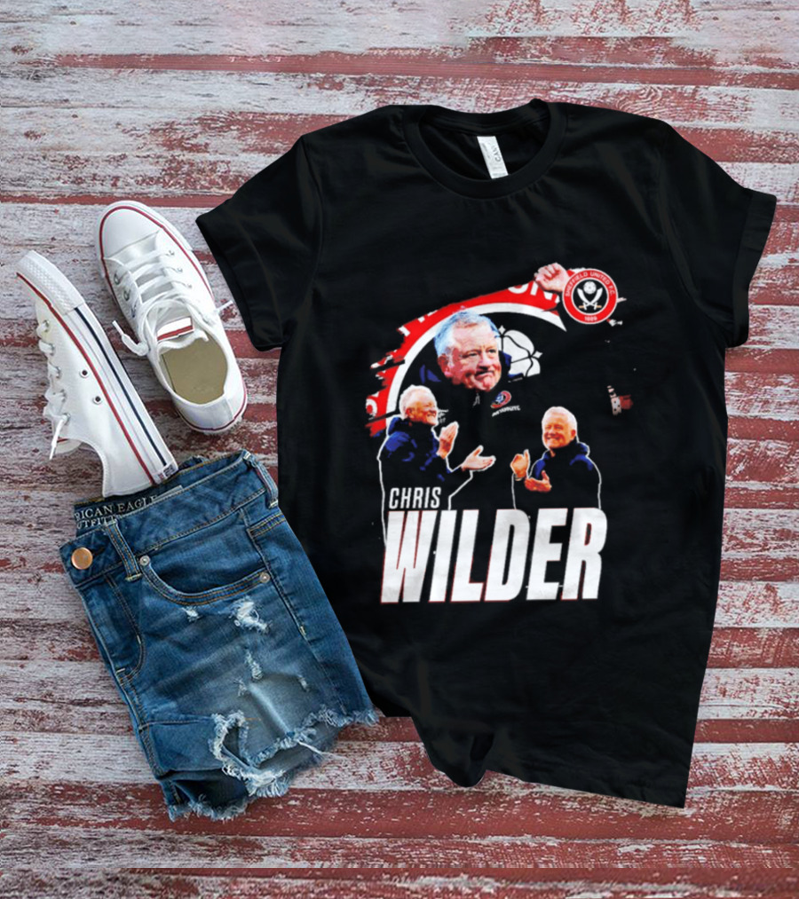 Sheffield United FC Chris Wilder Coach Fan Celebration T-Shirt