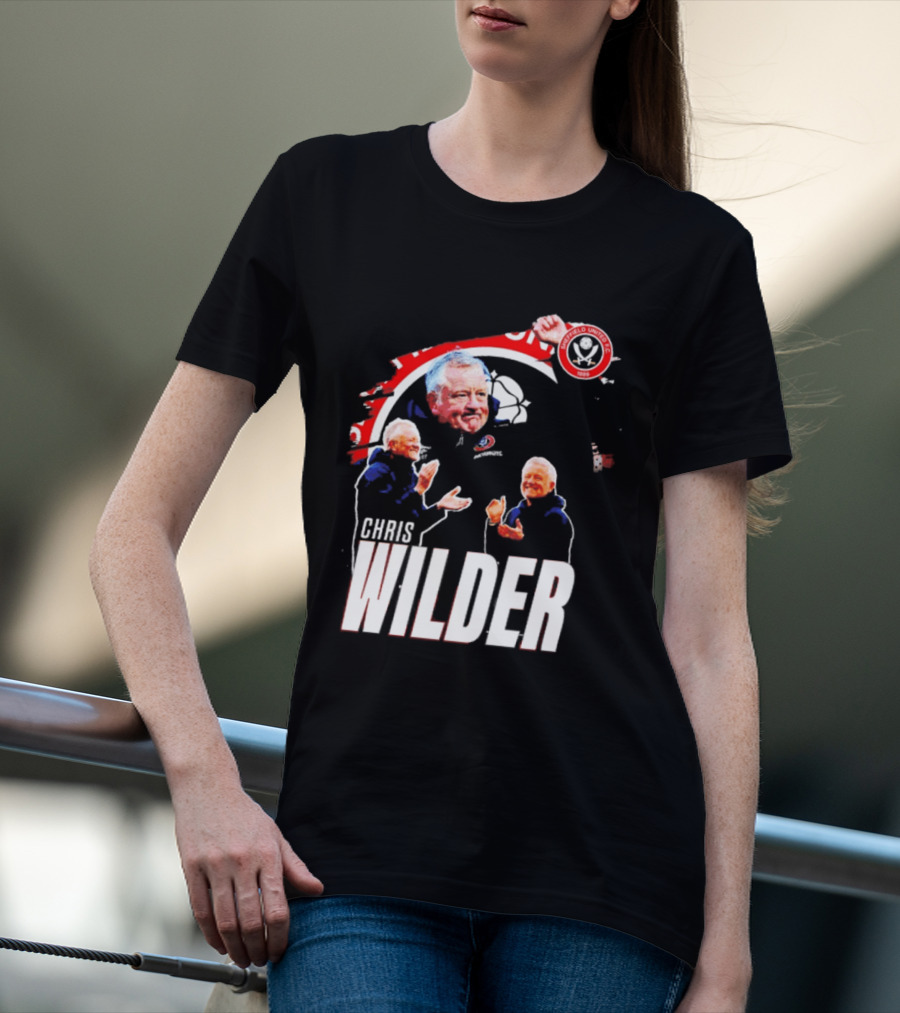 Sheffield United FC Chris Wilder Coach Fan Celebration T-Shirt