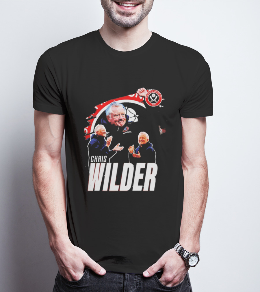 Sheffield United FC Chris Wilder Coach Fan Celebration T-Shirt
