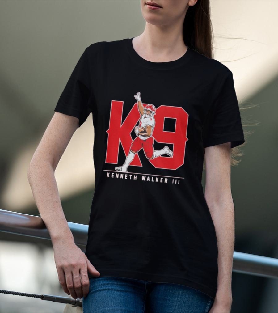 Kenneth Walker III K9 Kansas City Chiefs Football Player T-Shirt