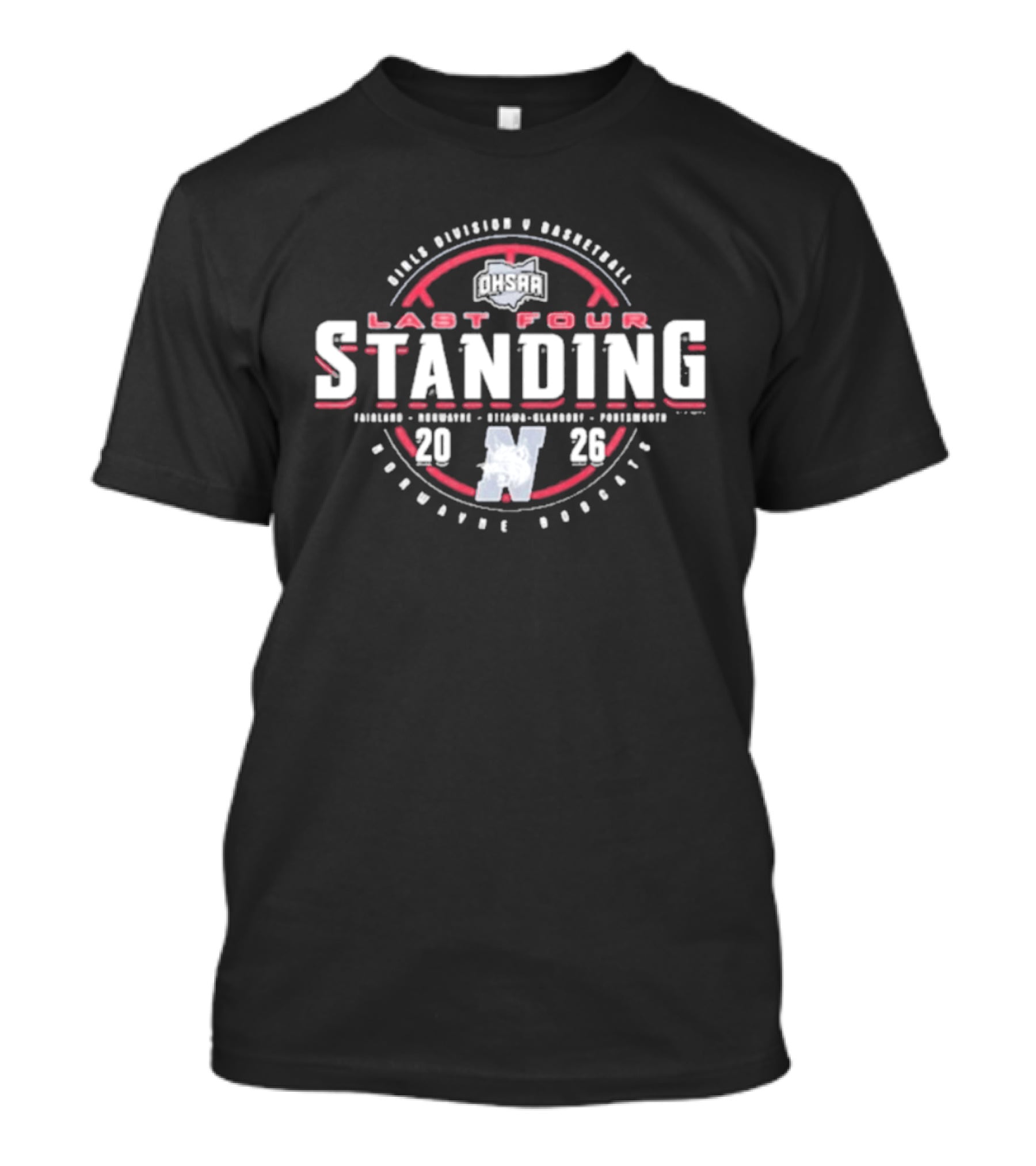 Norwayne Bobcats OHSAA Basketball Last Four Standing 2026 Playoffs T-Shirt