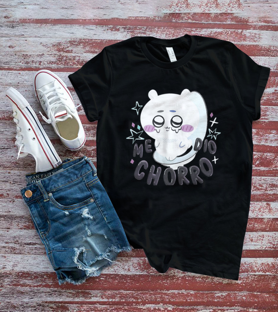 Hachiware Me Dio Chorro Chiikawa Cute Character Expression T-Shirt