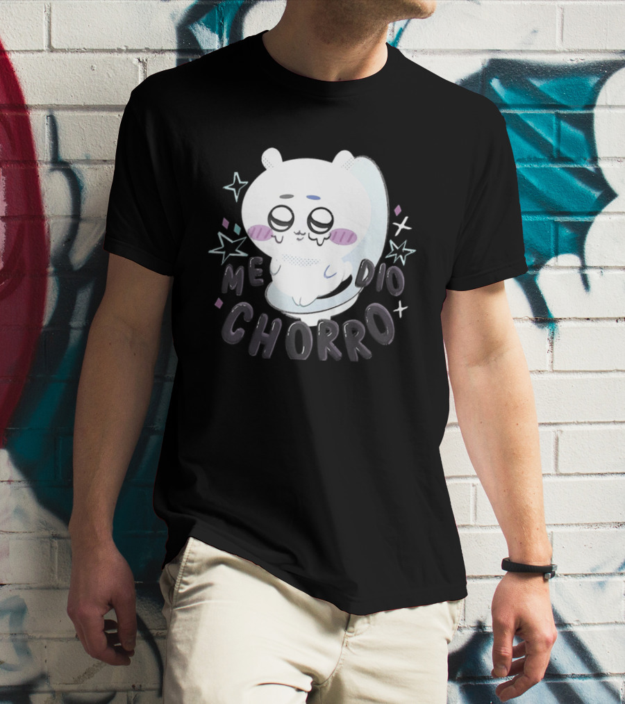 Hachiware Me Dio Chorro Chiikawa Cute Character Expression T-Shirt
