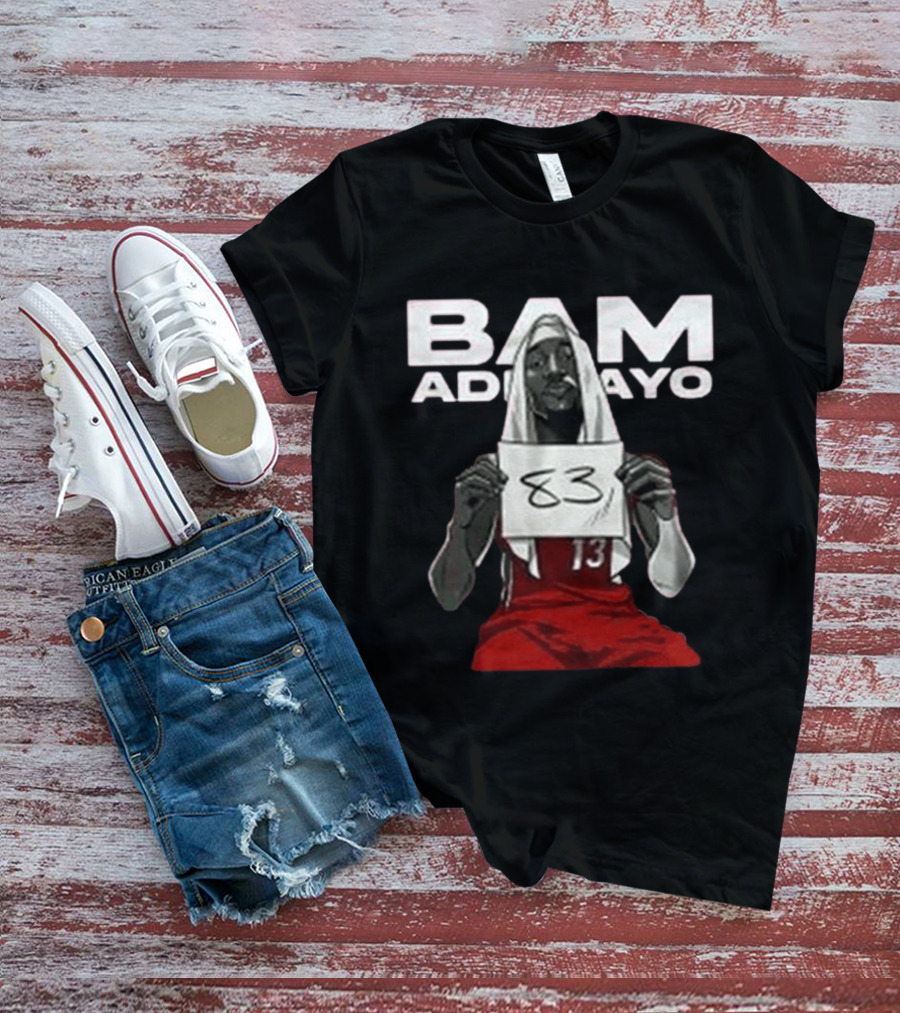Bam Adebayo Historic 83 Points Miami Performance T-Shirt