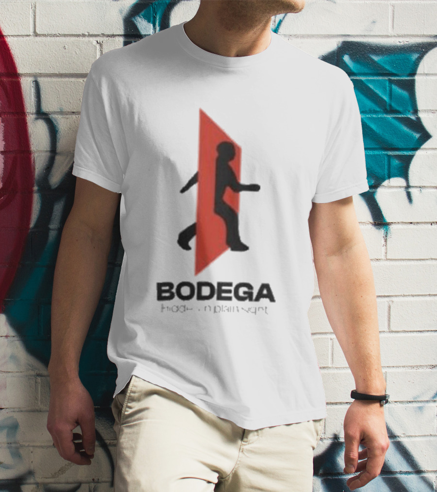 Bodega Doors Of Perception Person Walking Through Red Portal T-Shirt