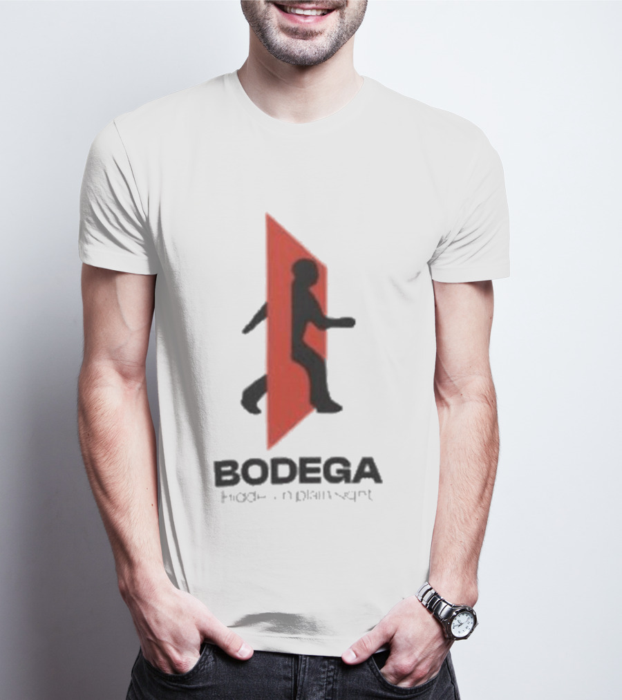 Bodega Doors Of Perception Person Walking Through Red Portal T-Shirt