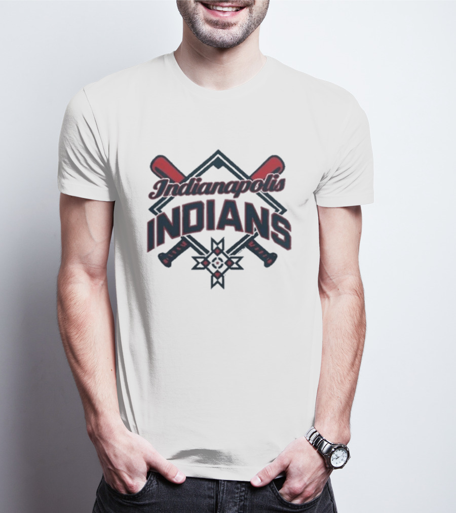 Indianapolis Indians 2026 Native American Heritage Night Baseball Crossed Bats T-Shirt
