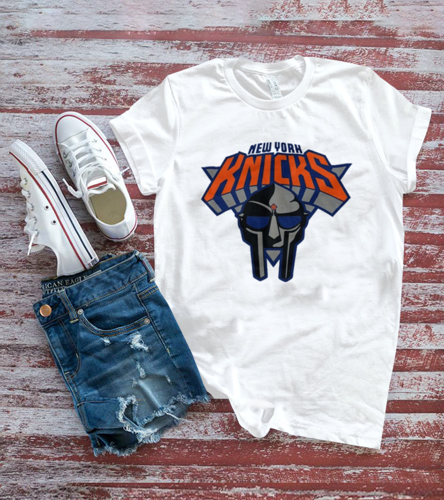 New York Knicks MF Doom Mask Collaboration T-Shirt
