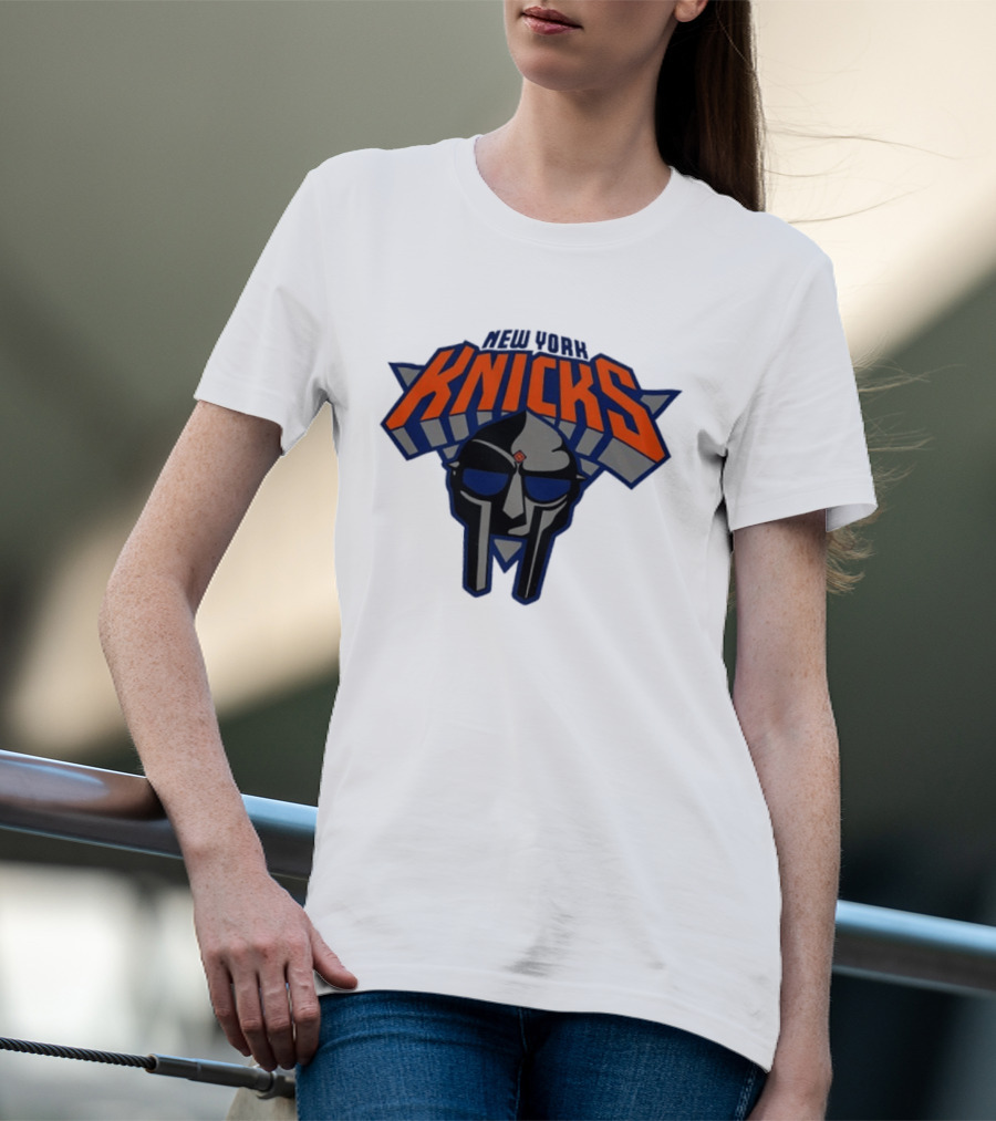 New York Knicks MF Doom Mask Collaboration T-Shirt