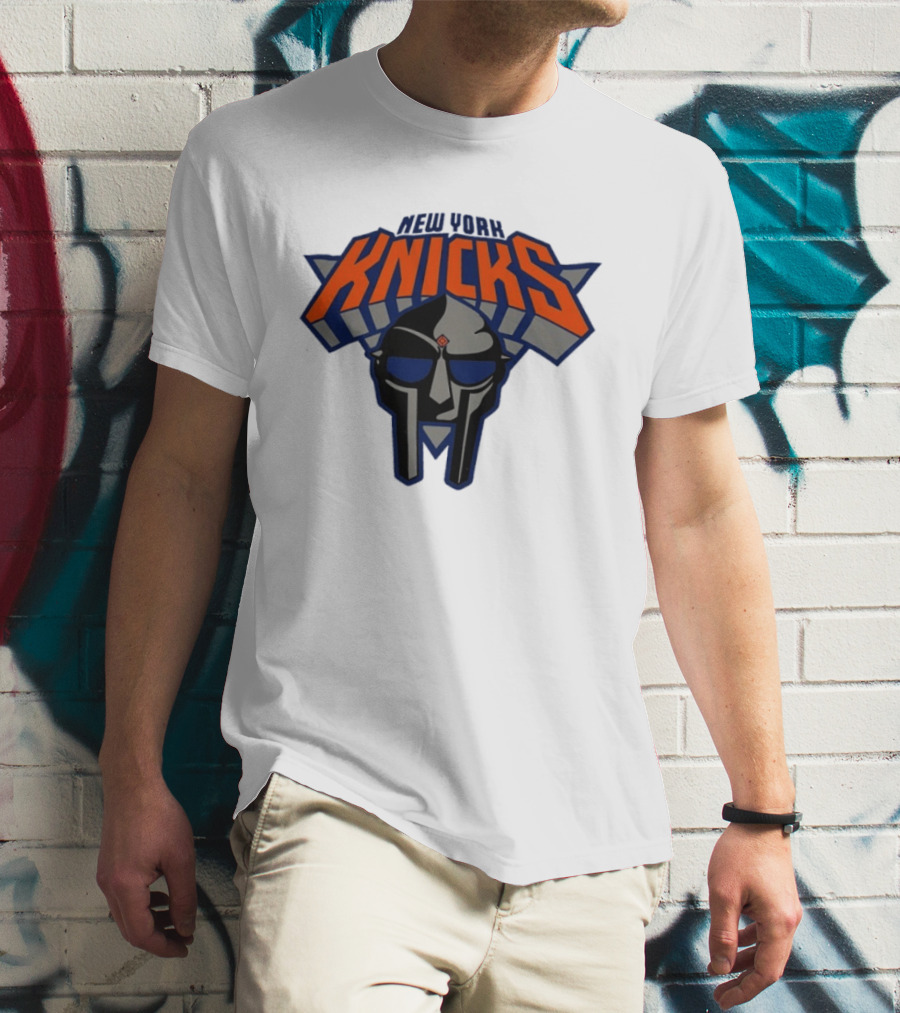New York Knicks MF Doom Mask Collaboration T-Shirt