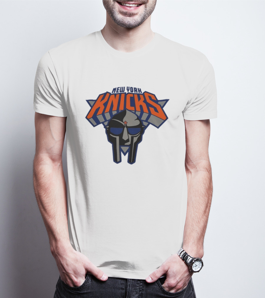New York Knicks MF Doom Mask Collaboration T-Shirt