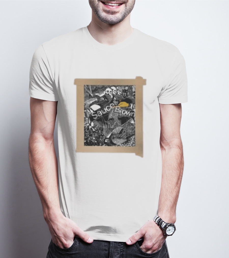 Sauceandbrown Project Press Ornate Bird And Skull T-Shirt
