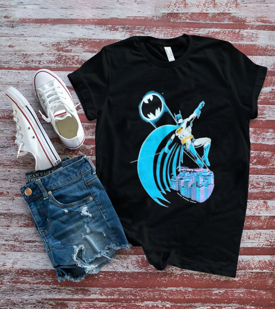 Wyco 1988 Batman DC Comics Retro Hero Gotham City Scene T-Shirt