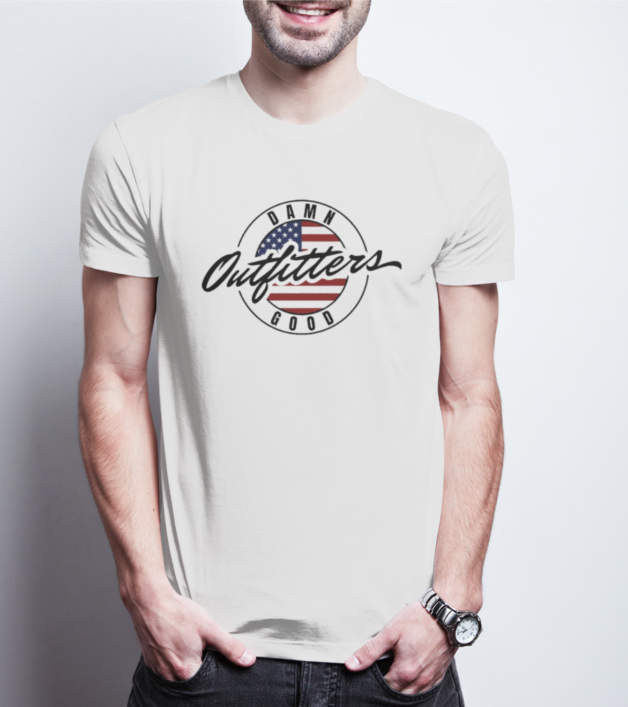 Damn Good Outfitters American Flag Circle T-Shirt