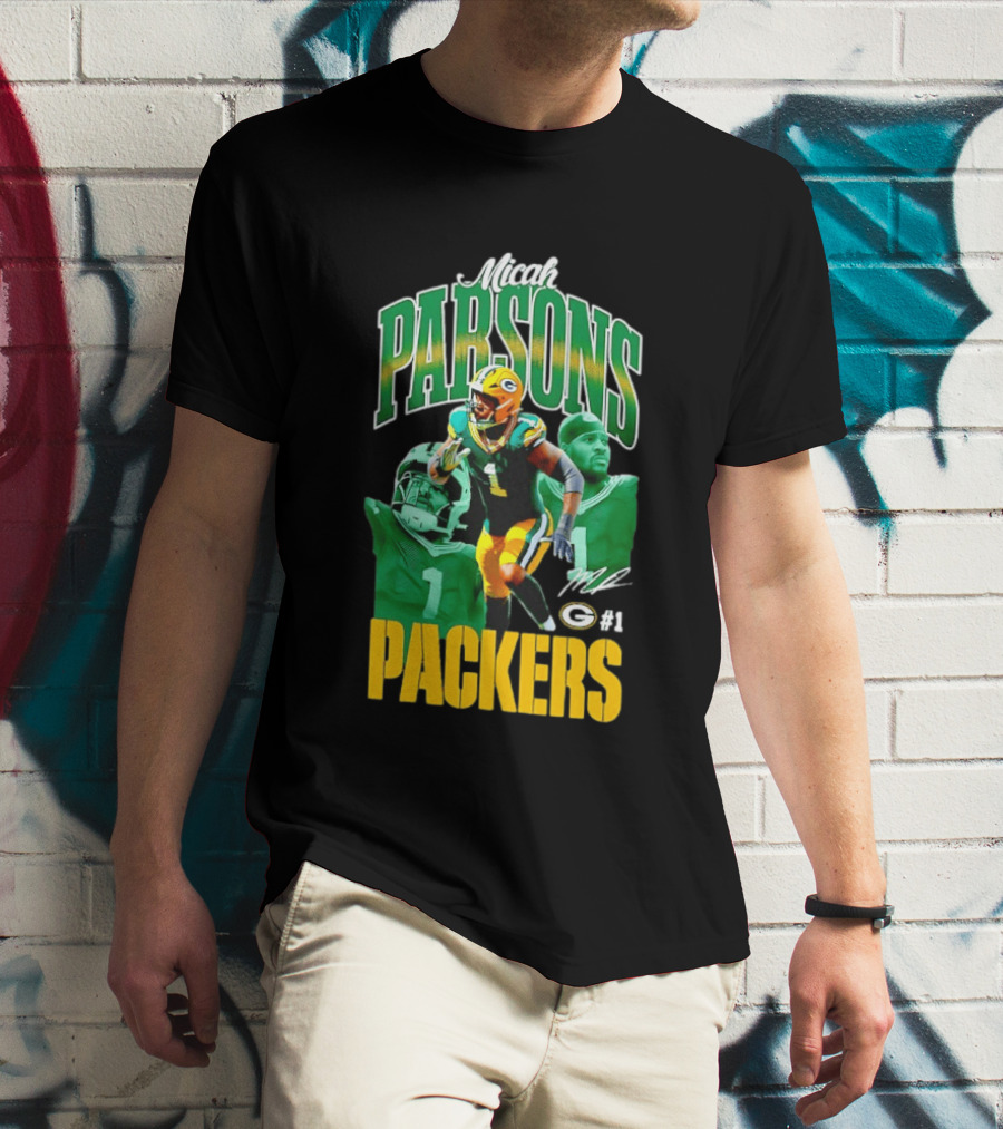 Micah Parsons Green Bay Packers NFL Iconic 2023 #1 T-Shirt